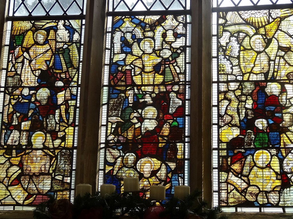 Norfolk, Cawston 15c Norwich School glass fragments gather… Flickr