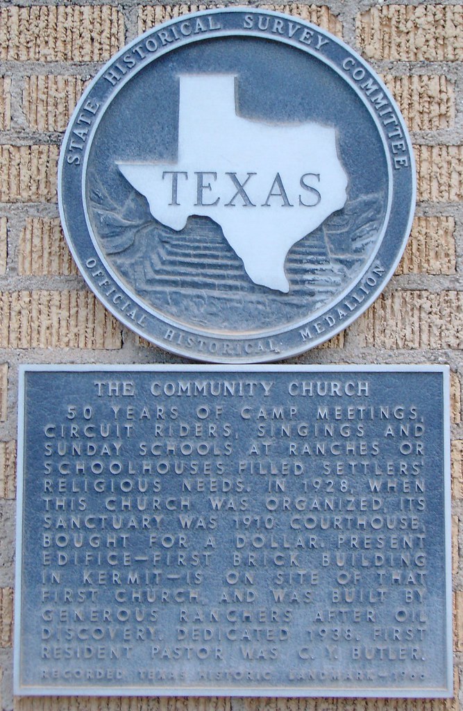 Kermit Community Church Marker (Kermit, Texas) Click here … Flickr
