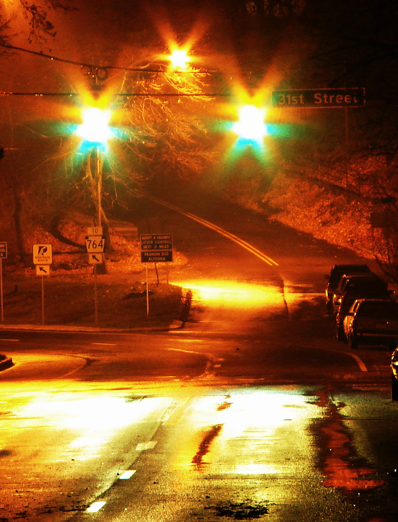 Broad Avenue, Altoona, Pa. Yellow + green = this photo. Flickr