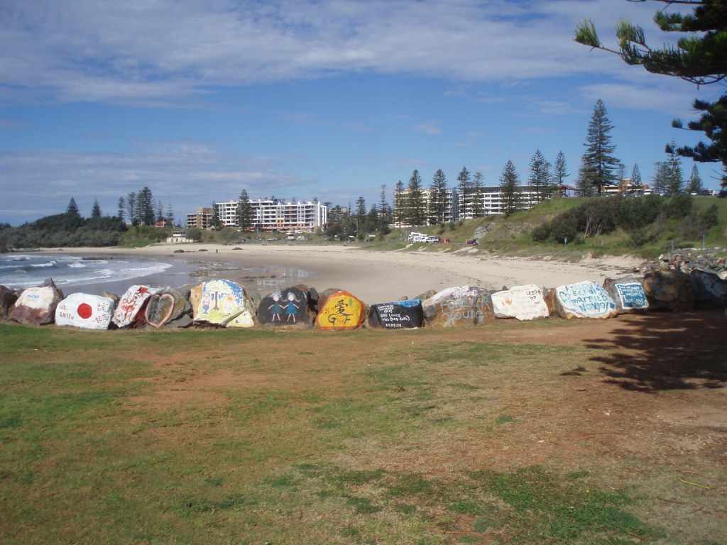 Port Macquarie breakwall mit town beach im hintergrund! clemens.kanonier Flickr