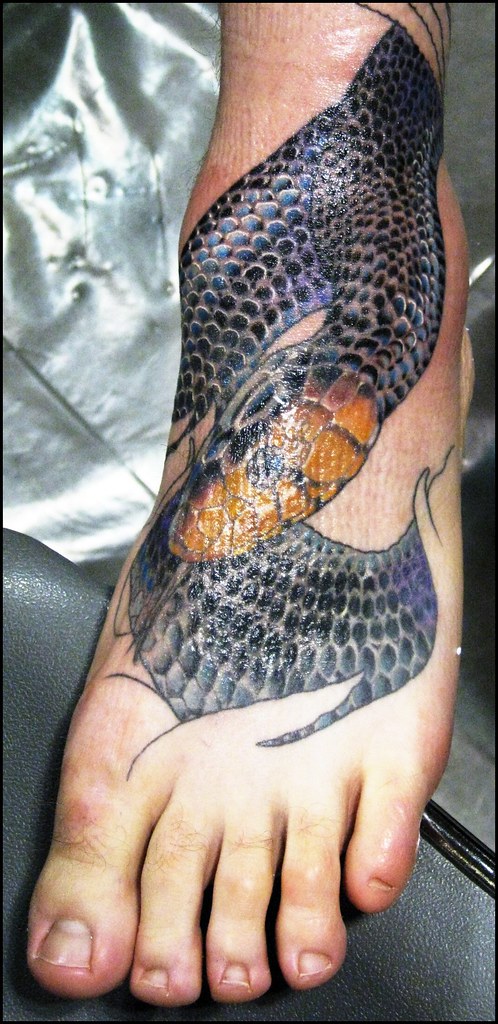 Left Foot Tattoo - Snake | Headovmetal | Flickr 1024_x_498_jpg