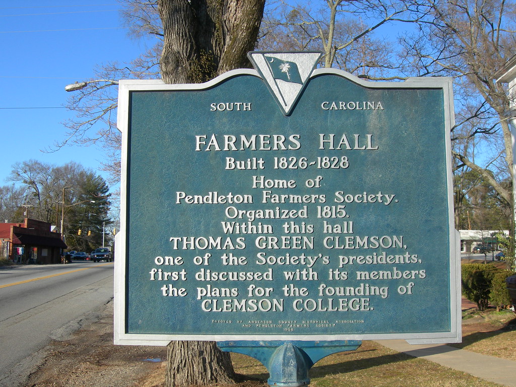 Farmers Hall Historic Marker Pendleton, South Carolina Flickr