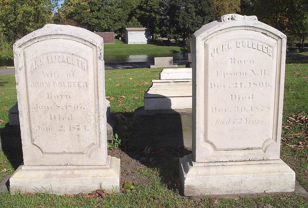 Woodmere Cemetery Two 19th Century HeadstonesDetroit MI… Flickr