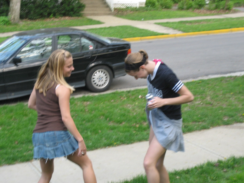 kat and em pantsing each other | zvonarjl | Flickr