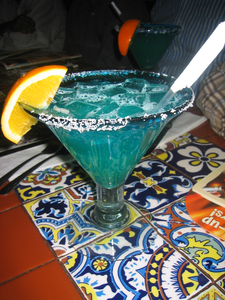 Chili's Blue pacific margarita Chili's (Sauza Conmemorati… Flickr