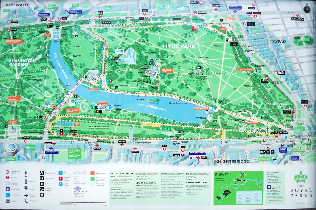 Map Of Hyde Park London Map of Hyde Park, London DianneB 2007. Flickr