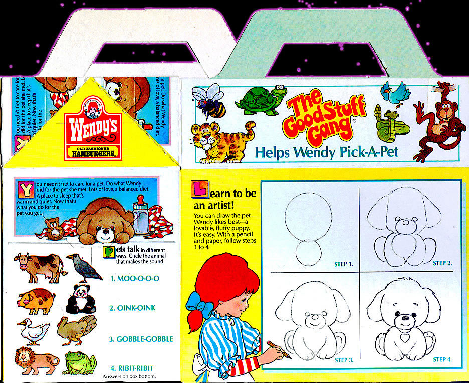 Wendy's Kids' Meal Wendy's Kids' Meal The Good Stuff Gang Helps