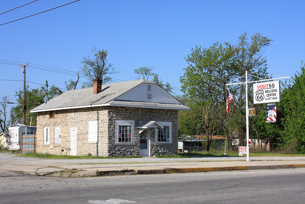 Route 66 visitors center Carterville Mo Old Rock Filling S… Flickr