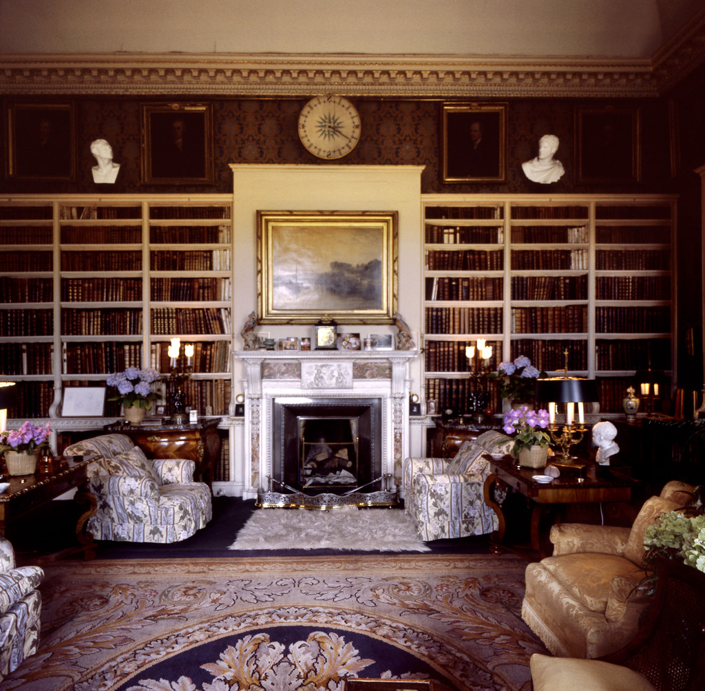 Library, Petworth House, West Sussex, England 1982 Flickr