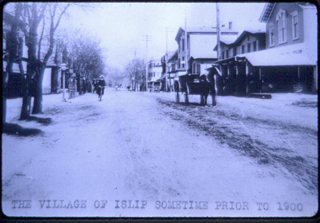 Main Street The Village of Islip prior to 1900. Islip Library Flickr