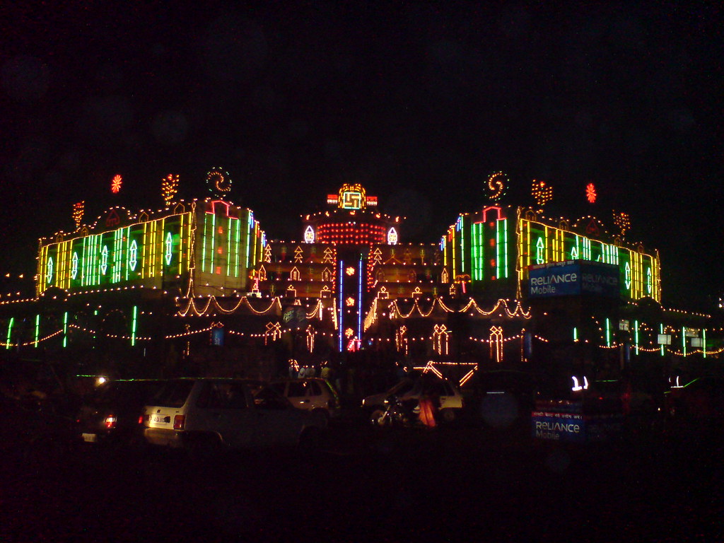 City Lights Jaipur Some random mall lit up for Diwali in