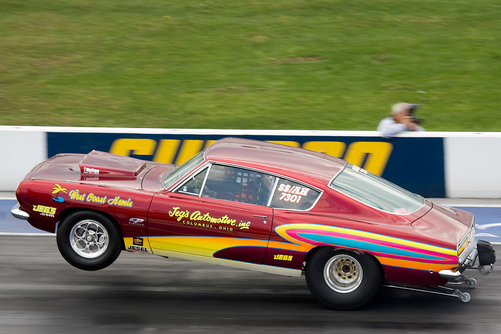 Jeg's Automotive This is what's known as a wheel stand. Scott Bassin Flickr