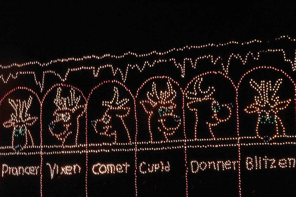 Where Is Rudolph? Christmas Lights Display near Sherman, T
