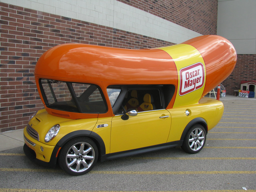 Mini Weinermobile A Mini Cooper Oscar Mayer Weinermobile! … Flickr