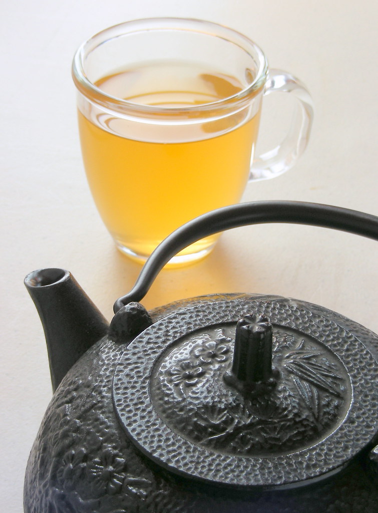 Green tea and teapot Daily pot of green tea. Bill Koslosky Flickr
