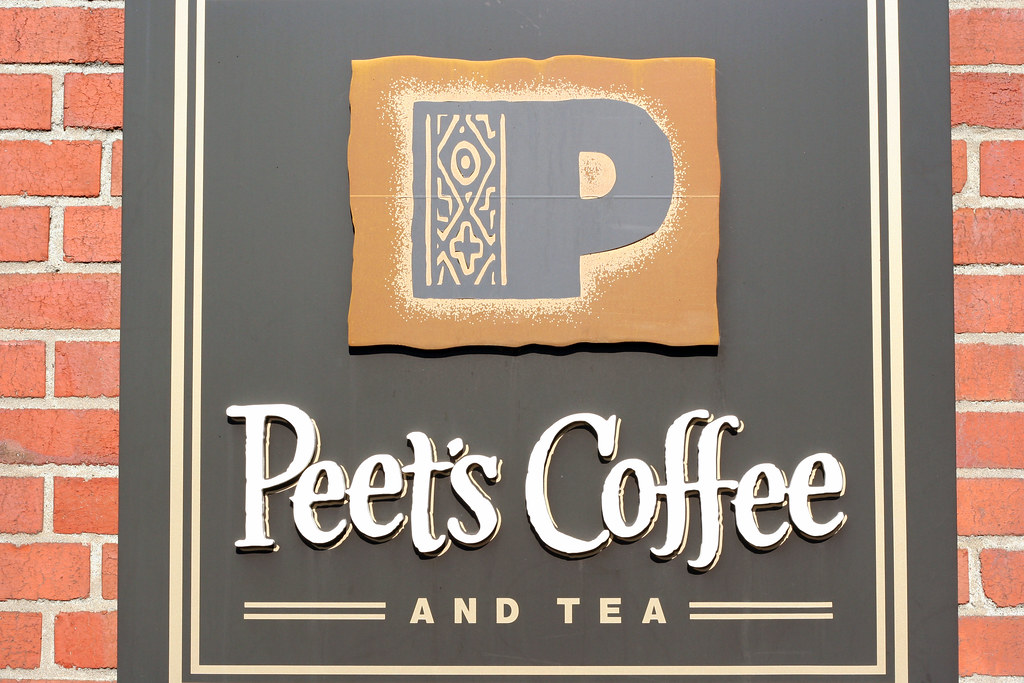 Peet's Coffee Peet's Coffee sign closeup outside corporate… Niall