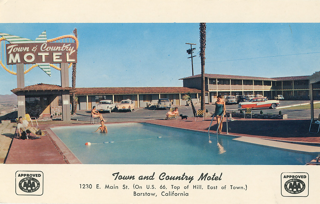 Town & Country Motel Barstow, CA Reads the following on ba… Flickr