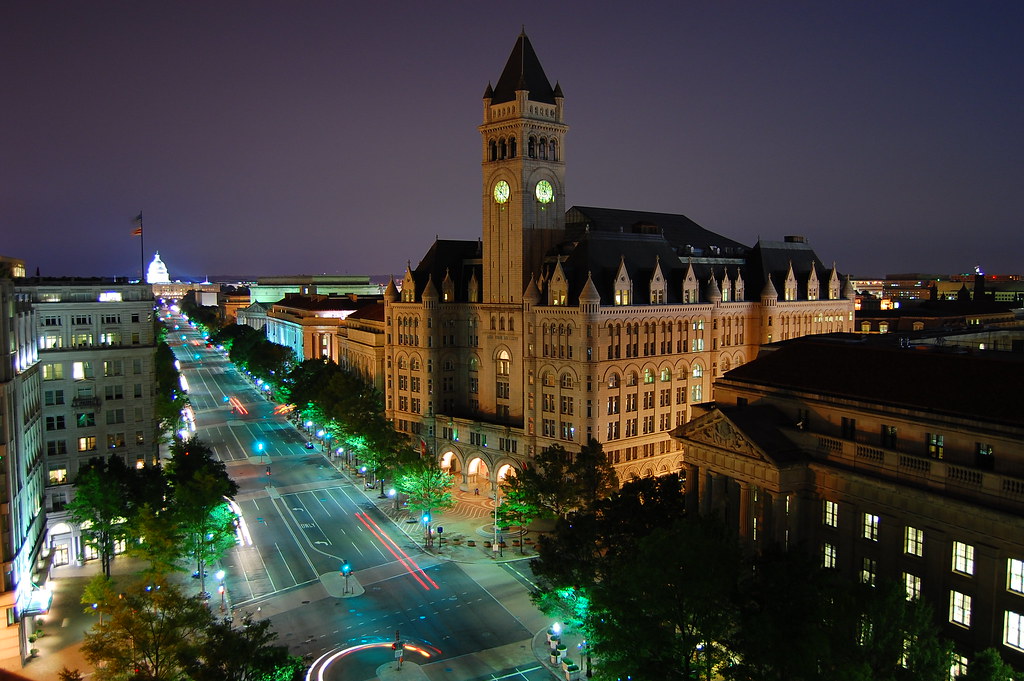 Pennsylvania Ave Old Post Office to the Capitol at Night… Flickr