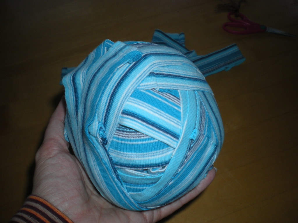 tshirt rag rug "yarn" The finished tshirt rug "yarn" wou… Flickr