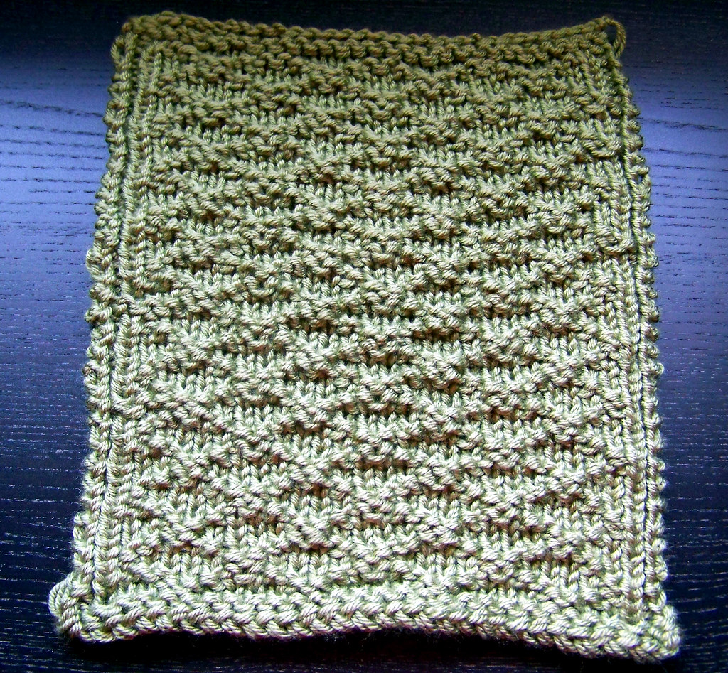 square 3a A loom knit square, part of the 2008 afghan pro… Flickr