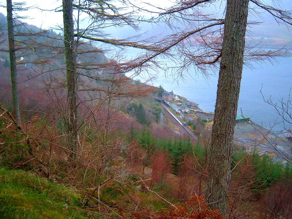 Wester Ross Strome Ferry Railway Station from A890 road Flickr