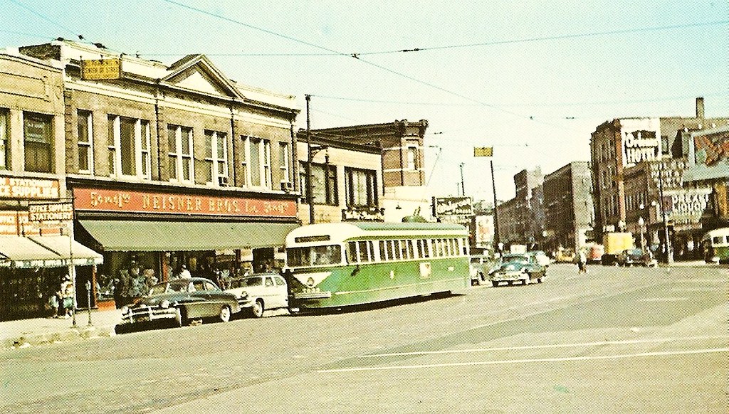 Chicago's Cottage Grove Ave. 1950's Vintage post card of C… Flickr
