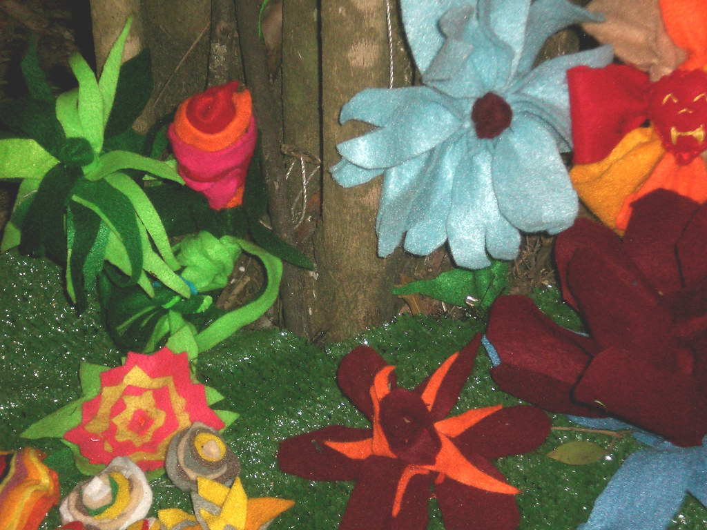 felt garden detail (my art outside 2008 installation) Flickr