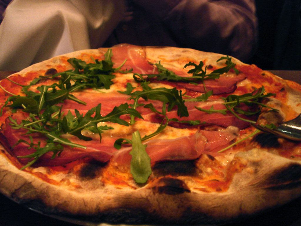 Pizza Speck From the menu "Slices of traditional northern… Flickr