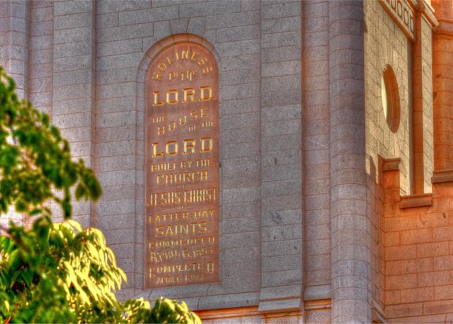 Lds Temple Bronze Inscription "Holiness to the Lord" Flickr