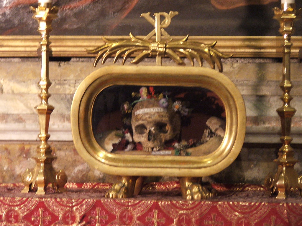 Head of St Valentine, Rome Reliquary containing the skull … Flickr