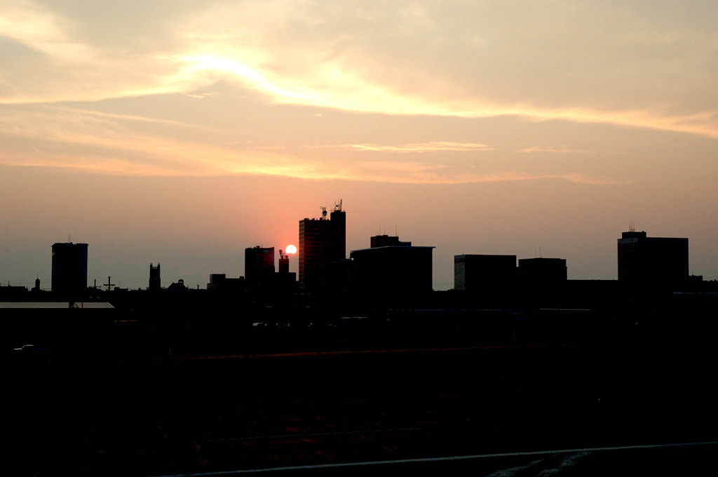 Lubbock Skyline at Sunset Downtown Lubbock, Texas Flickr