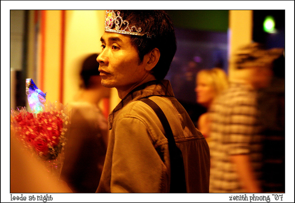 the flower man Leeds at night is indeed lively with bunch … Flickr