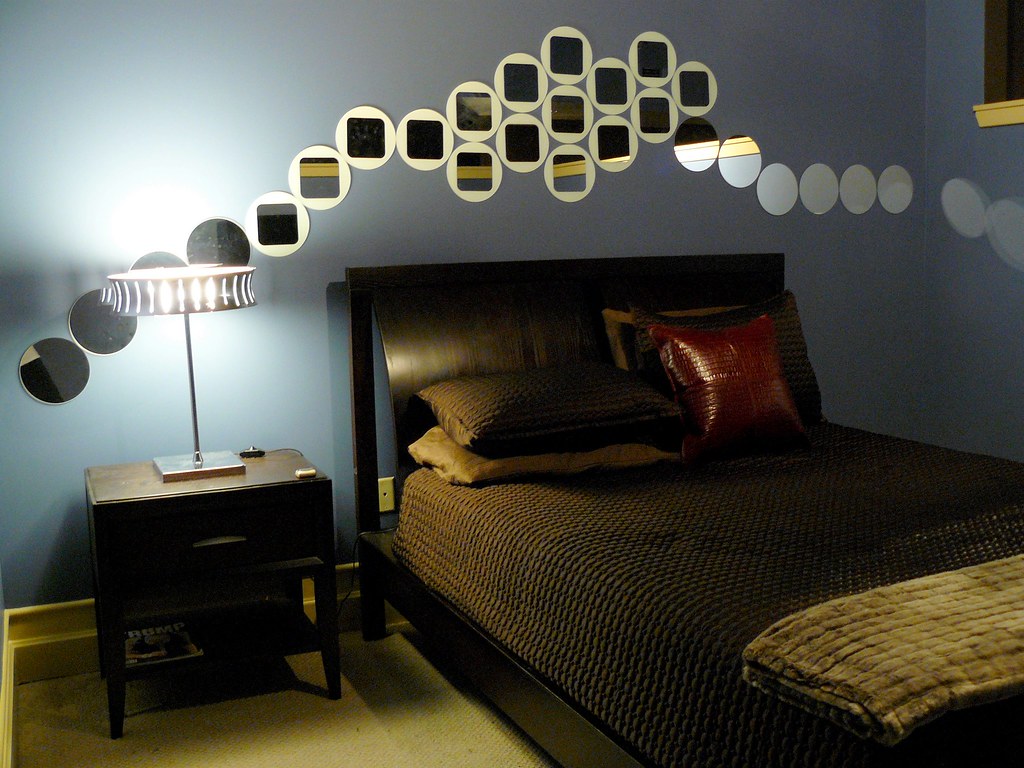 loft bedroom I used Ikea selfadhesive mirrors to create a… Flickr