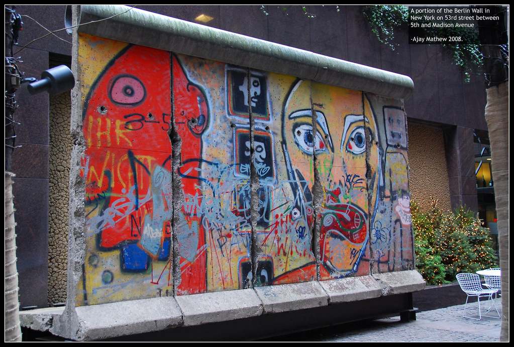 Berlin Wall in New York on 53rd and 5th. This portion of t… Flickr