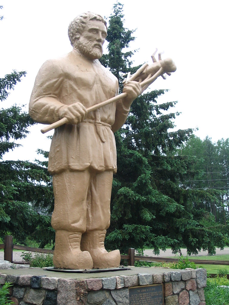 The Original St. Urho Statue The legend of St. Urho was th… Flickr