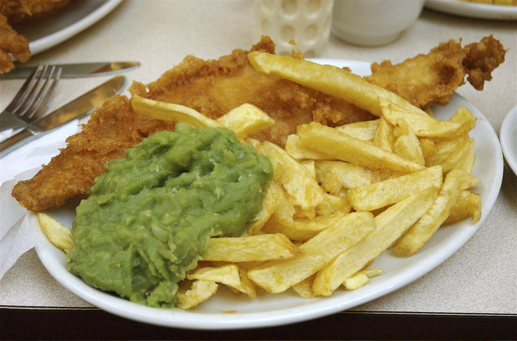 Filey fish and chips Yum! The Brown Room fish and chips. David