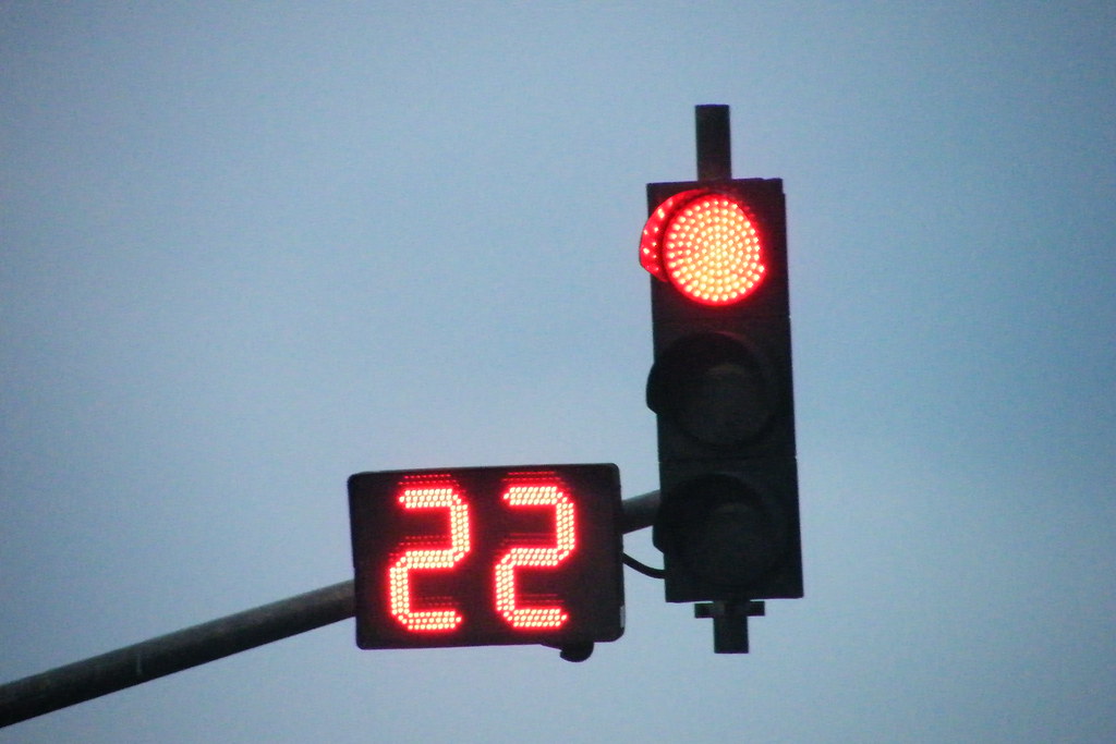 22 to GO!! Traffic light with counter In Malaysia it's no… Flickr
