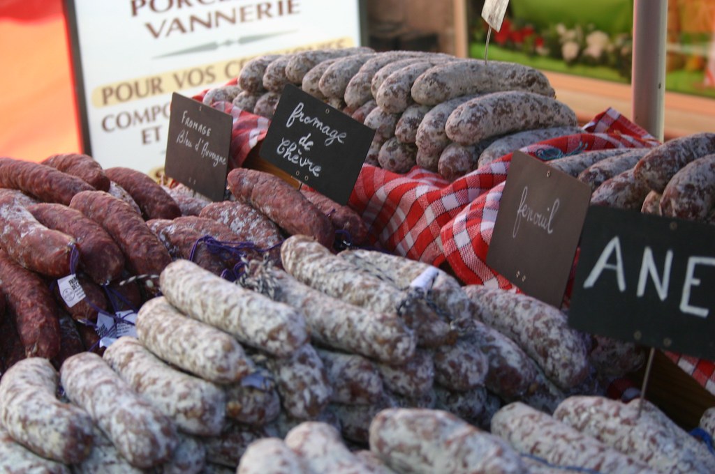 les saucissons yes, donkey sausage. no, i didn't try it