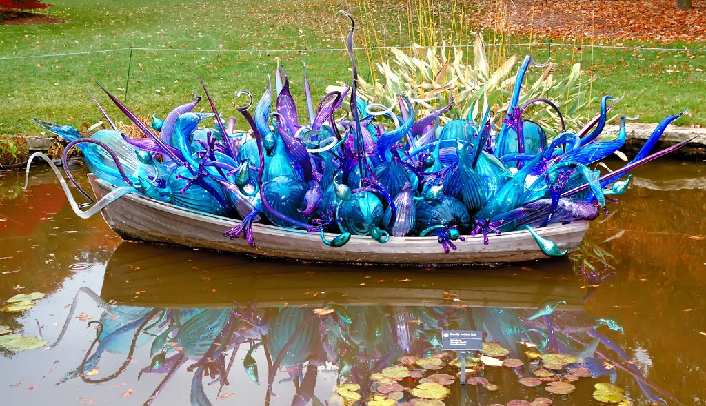 Dale Chihuly Glass Ornaments in a Boat Dale Chihuly Exhibi… Flickr