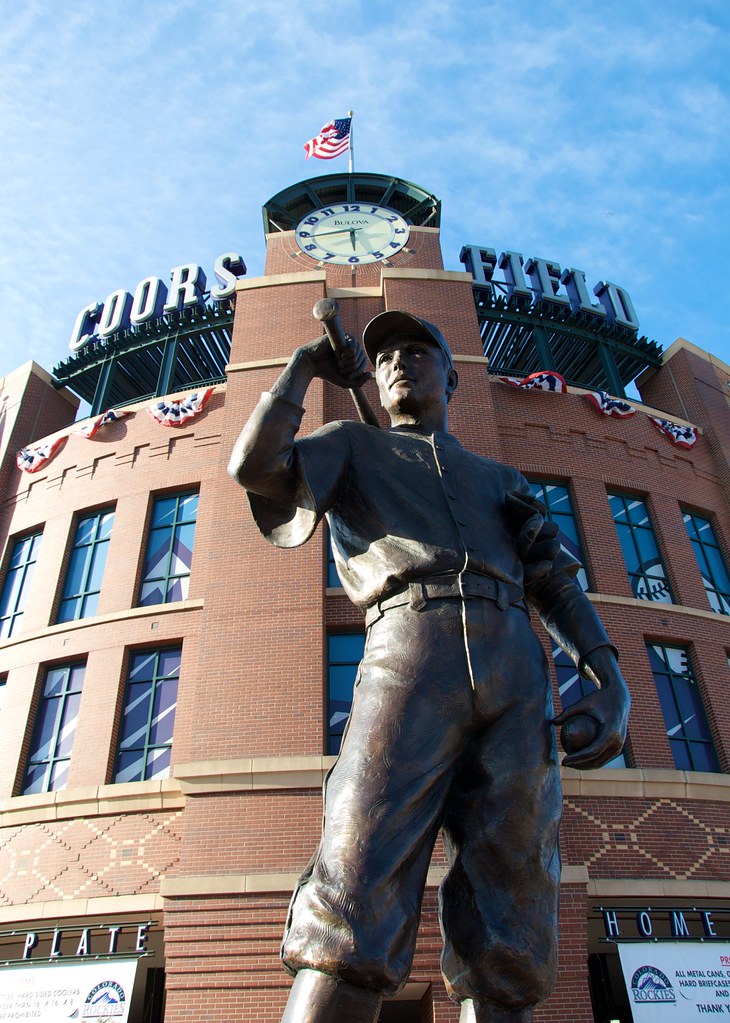 Coors Field Denver The statue at the Entrance Way of Coo… Flickr