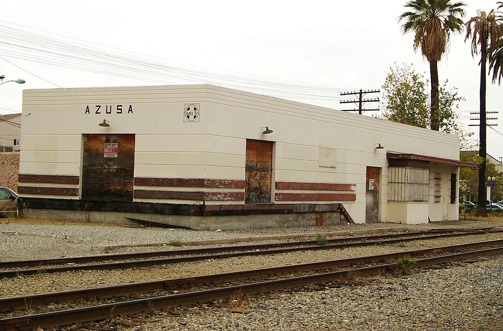 Azusa, CA train station Former Santa Fe station in Azusa, … Flickr