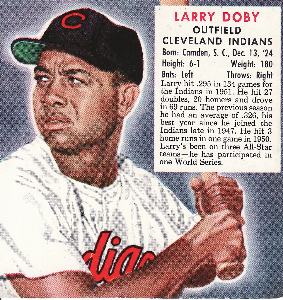Larry Doby 1952 Red Man Chewing Tobacco baseball card. Lar… Flickr