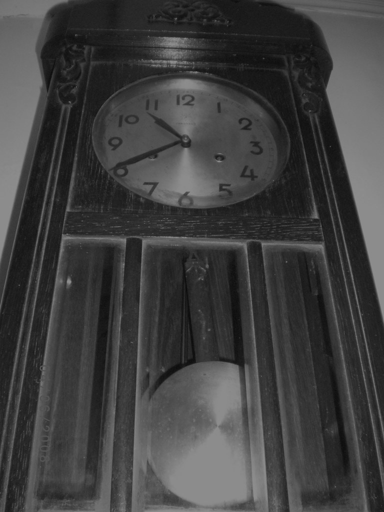 creepy clock grandma's clock, every half an hour it strike… Flickr