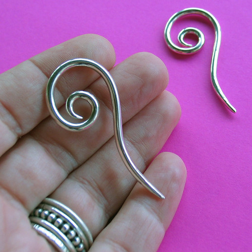 Curly Antenna 10g Curly Antenna Earrings 10g these are for… Flickr