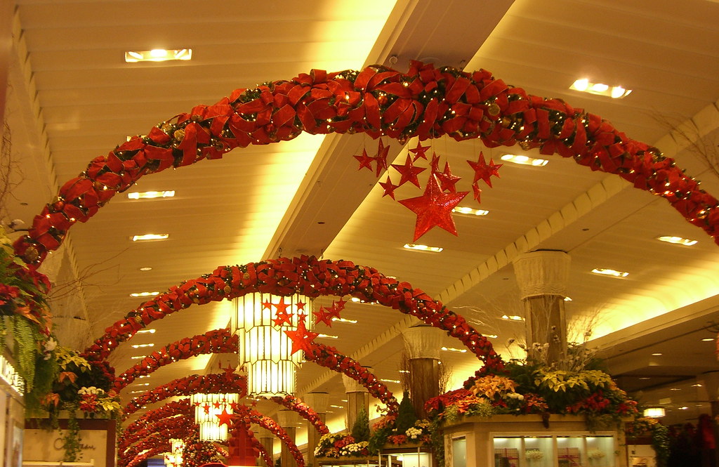 Holiday decorations in Macy's, New York City Clare Wilkinson Flickr