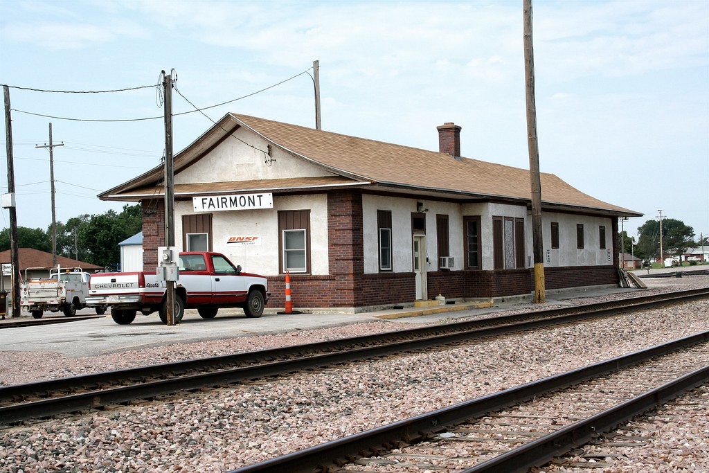 Fairmont, Nebraska Burlington Depot. In use by BNSF michaeluprr