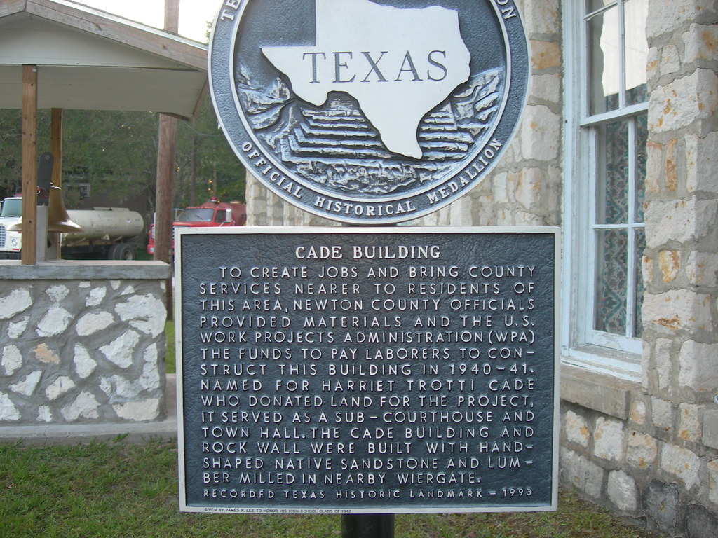 Cade Building Historic Marker Burkeville, Texas Jimmy Emerson, DVM