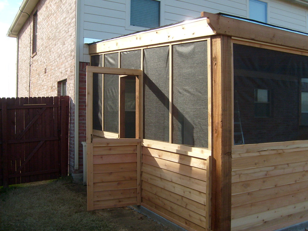Custom Built Patio Door The door for this screened in pati… Flickr