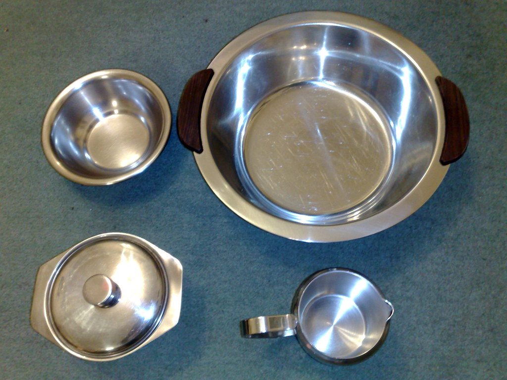 Stainless steel dishes stainless steel dishes bought in Ca… Flickr