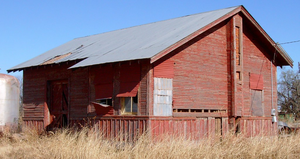 Old Santa Fe Railroad Depot (Benjamin, Texas) Located by t… Flickr